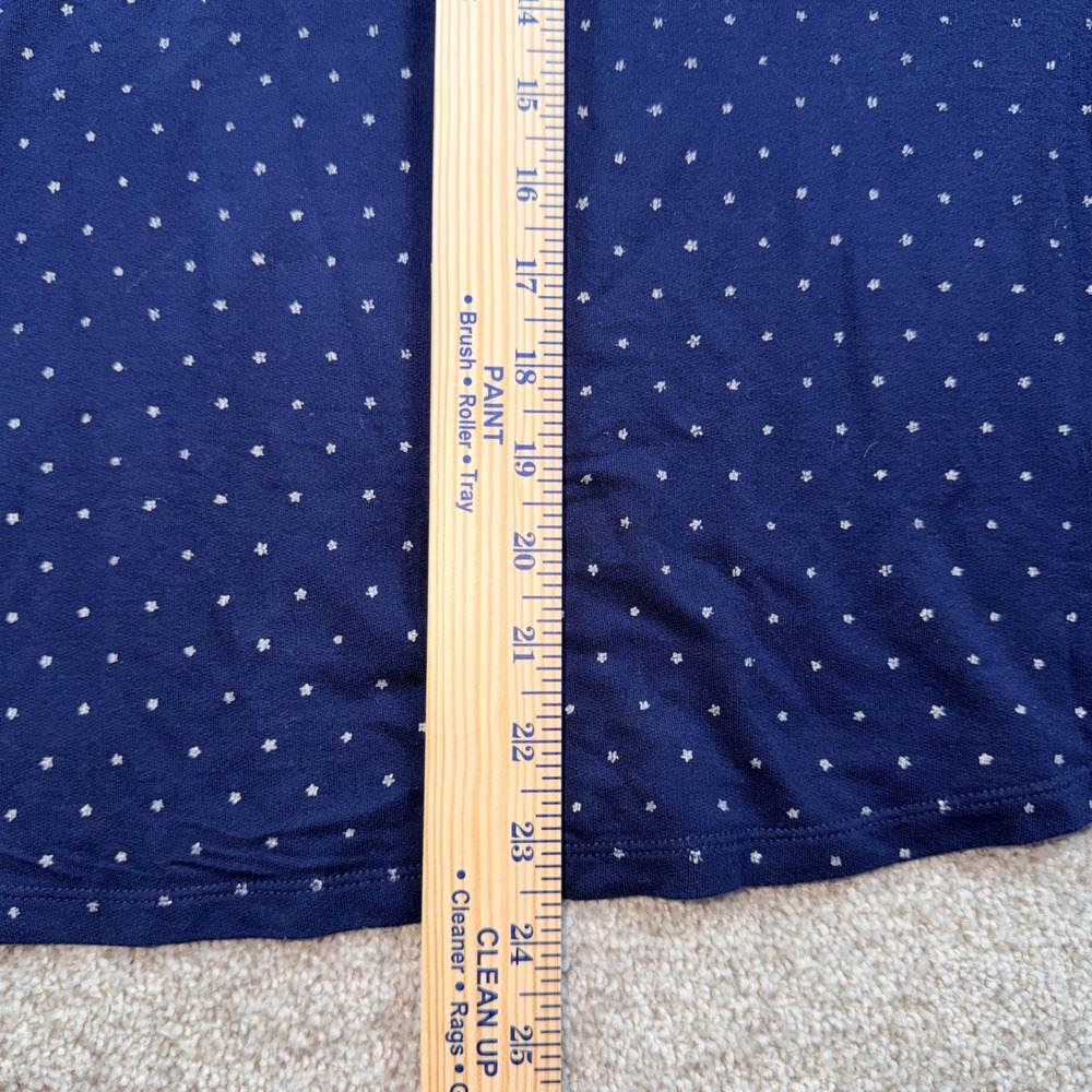 Boden Womens Navy Blue Star Print Henley Pajama Set Long Sleeve 2 Piece PJ Set 6 - Picture 5 of 13